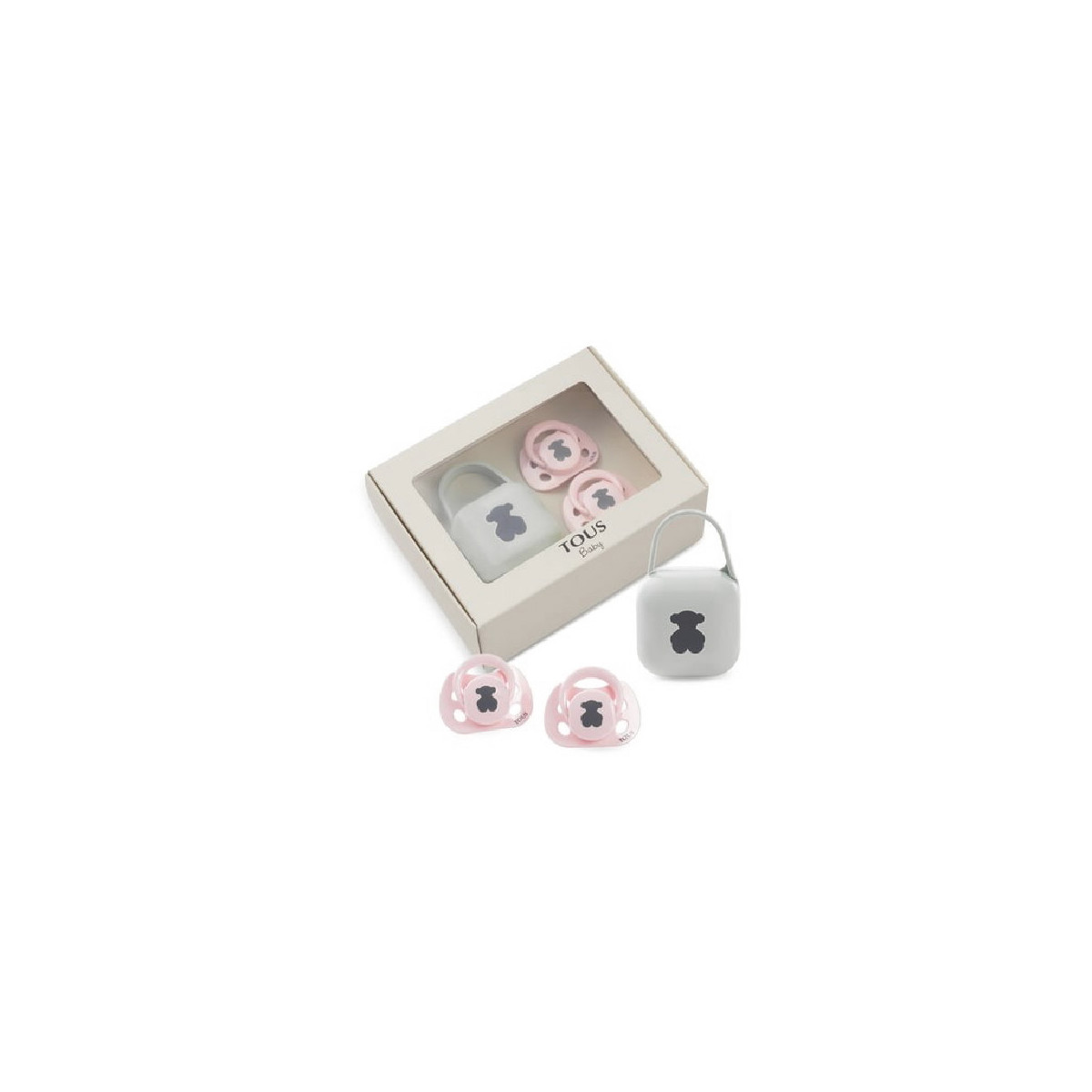 Pack 2 chupetes Tous Bear Rosa - BEAR-1701/47