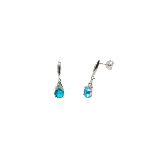 Pendientes Circonitas Azul - M58I03C04B/1