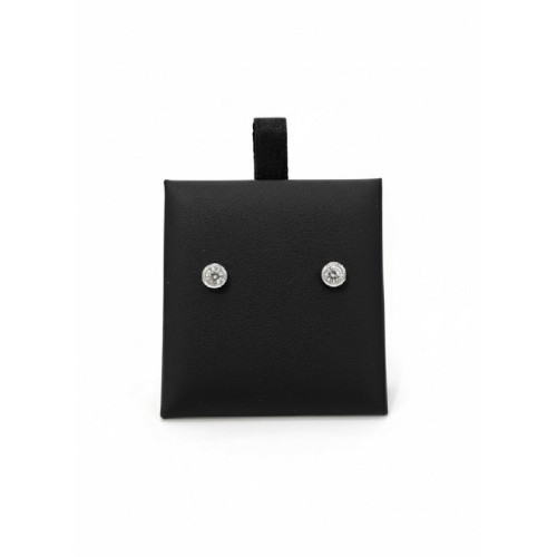 Pendientes circonita y oro blanco 18k - 6246/3B