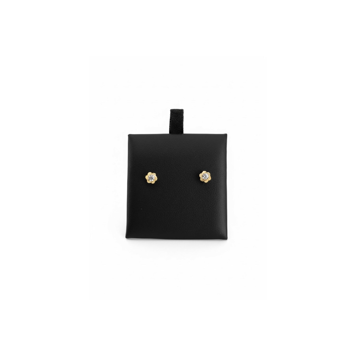 Pendientes flor oro 18k - 27-1305-1-P