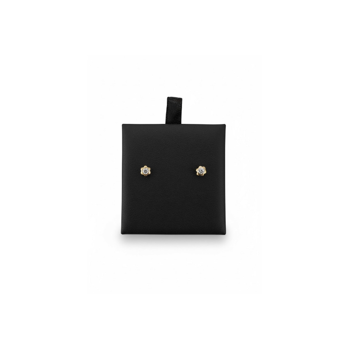 Pendientes flor oro 18k - 6176 Pendientes flor oro 18k - 6176