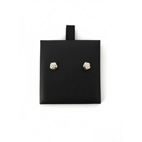 Pendientes bicolor oro 18k - 5311