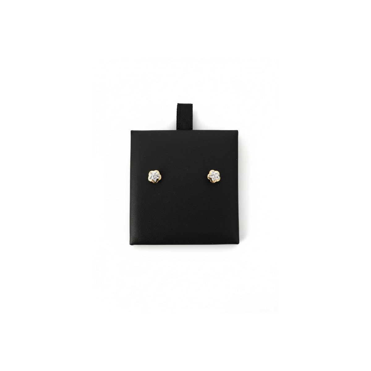 Pendientes bicolor oro 18k - 5311