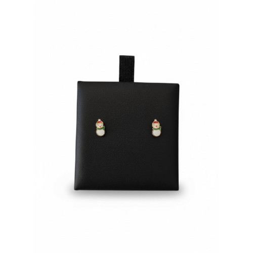 Pendientes muñeco de nieve oro 18k - 6100497
