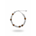 Pulsera acero y piedras marrones - PRO67110-CJ3822 Pulsera acero y piedras marrones - PRO67110-CJ3822
