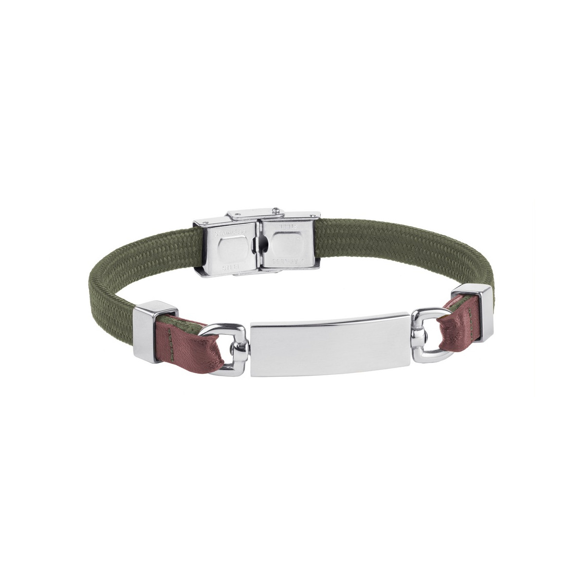 Pulsera nailon y piel Pulsera nailon y piel